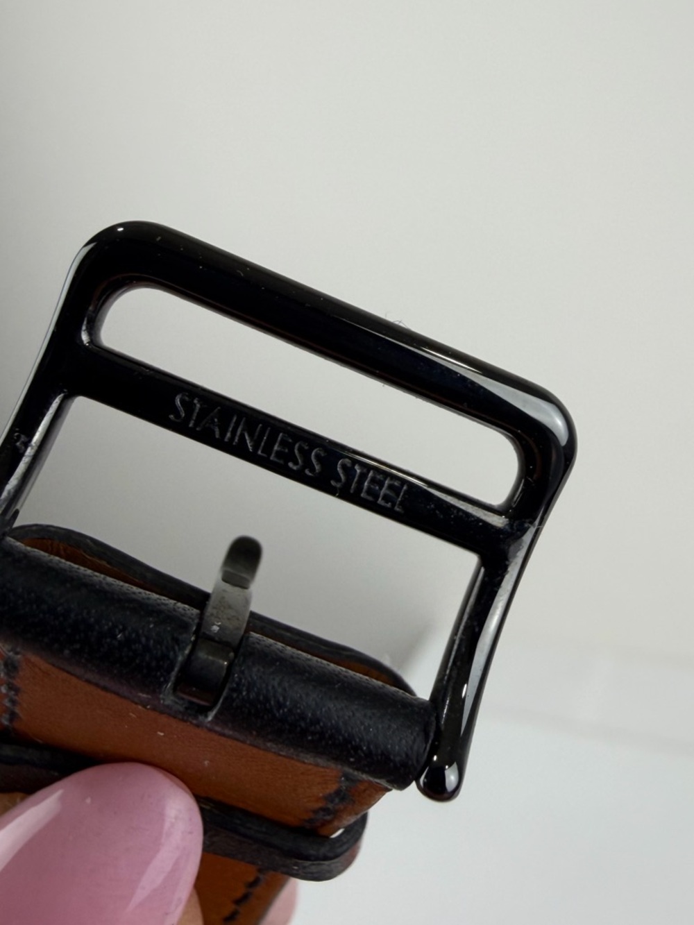 Hermès Apple Watch Band 44mm 45mm Noir Black Single Tour Leather - Picture 8 of 10